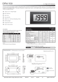 Thumbnail of document Data Sheet - DPM 950S Voltmeter